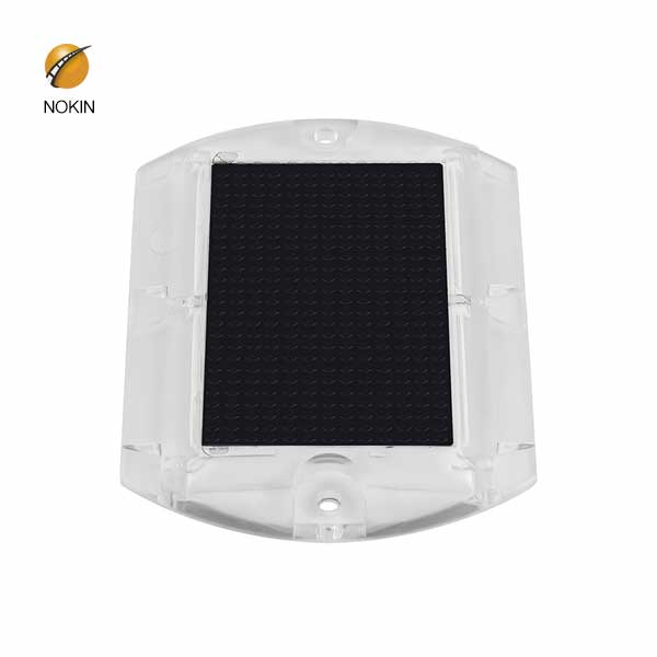 white solar studs light with 6 screws for sale-Nokin Solar Studs